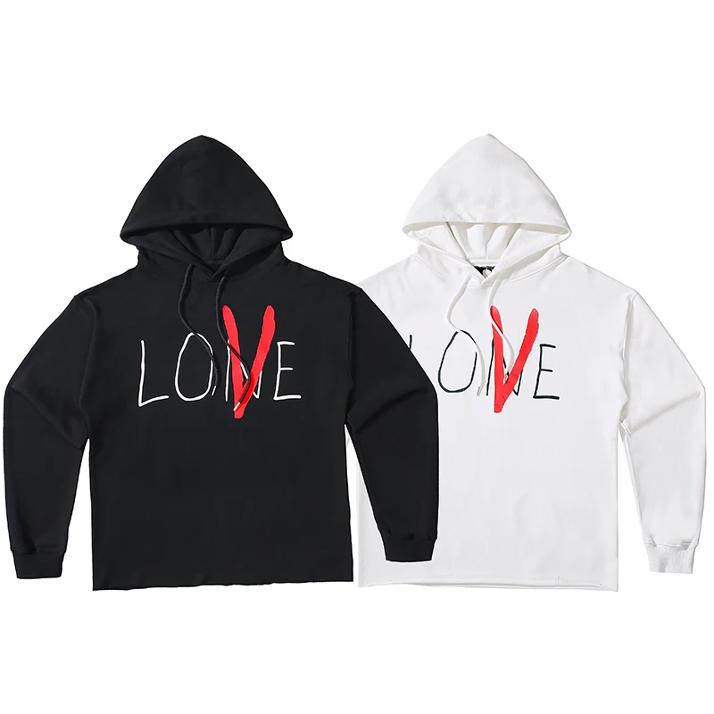 

VLONES wholesale custom printing embroidery men hoodies LOVE letters printed cotton hoodie men street vlones hoodie sweatshirts