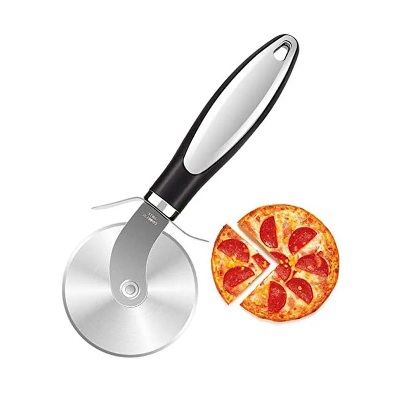 

Non Slip Stainless Steel Premium Pizza Cutter Wheel Pizza Server Set