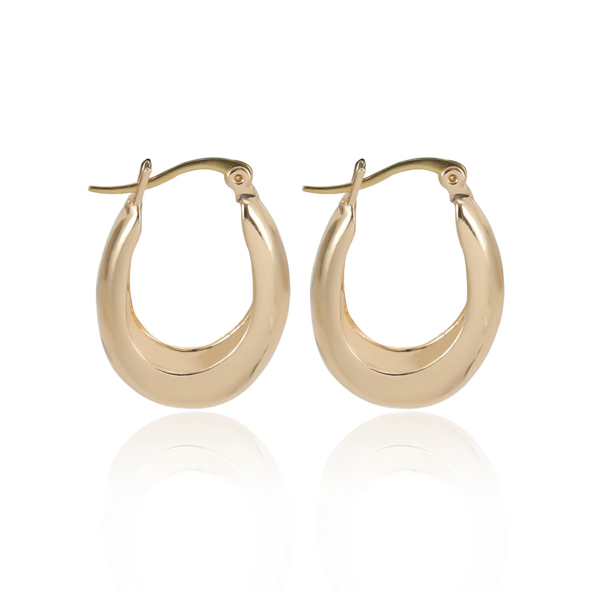 

SHIXIN 2020 Women Earrings Set Gold Color Round Circle Women's Hoop Earrings For Women New Set Bohemian Stud Earrings Jewelry