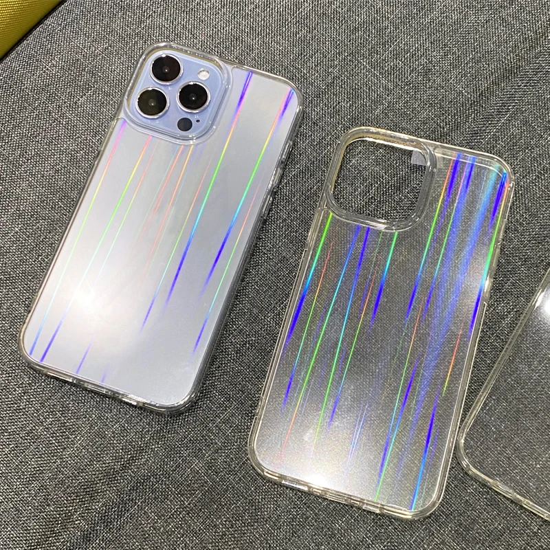 

2021 New Anti-fall wholesale transparent designer cell phone case for iPhone 13 mini pro max, 2 color