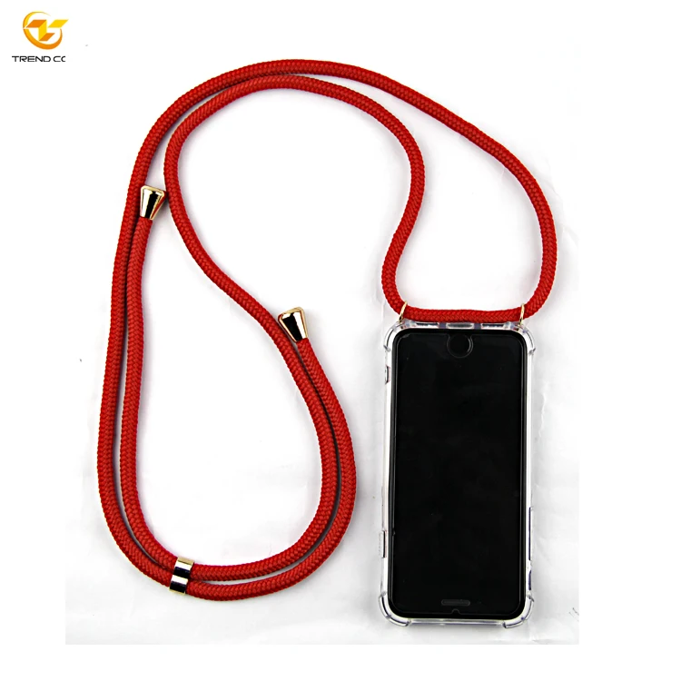 

Engraved Logo Plastic Cord Handy Hulle Smart Mobile Phone For iPhone 8
