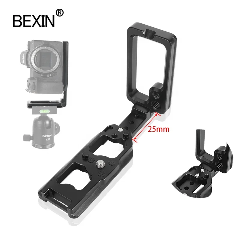 

BEXIN Professional Custom Quick Release Mount L Type Bracket L Shape Tripod Plate Camera Quick Release L Plate For Nikon Z6 Z7
