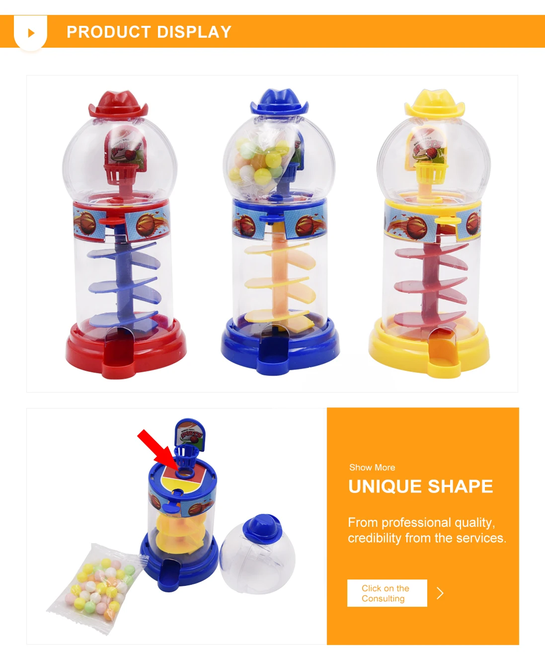 Good Quality Wholesale Kids Funny Toy Candy For Shooting Machine Buy