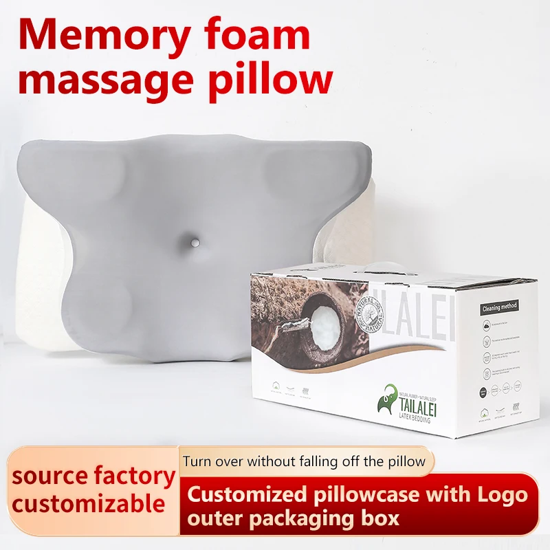 Ergonomic Cervical  Contour Cheap Butterfly Memory Foam Pillow Orthopedic Sleeping Pillows