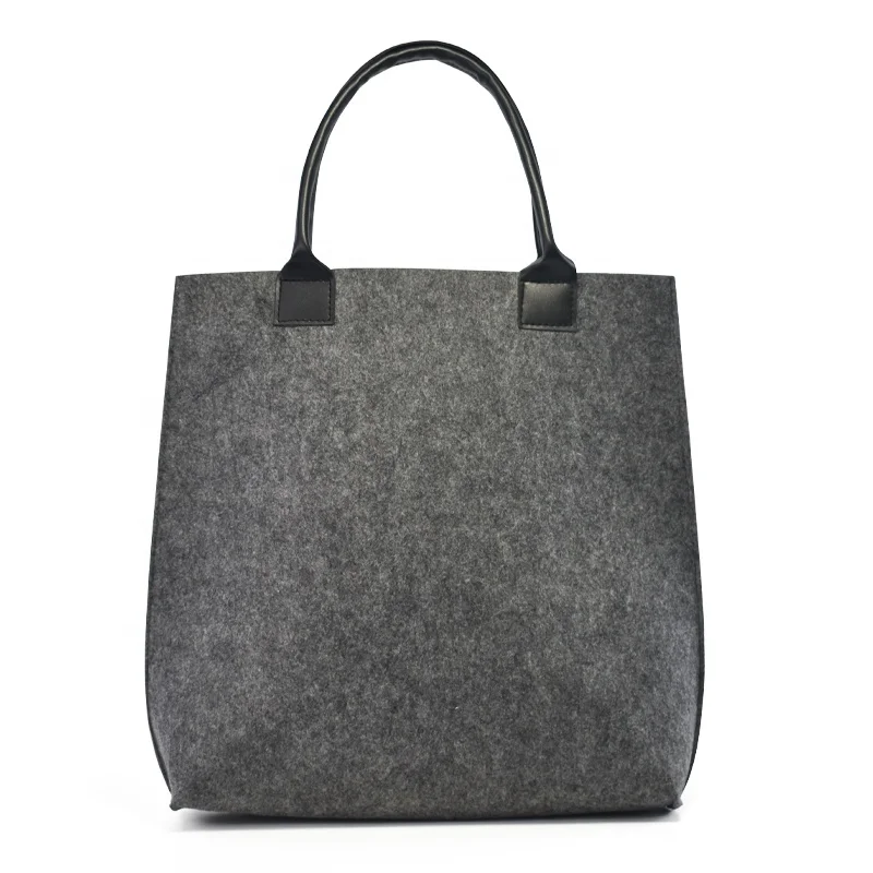 

Wholesale Custom Polyester Organic Factory directly selling fashion felt handbag felt shopping bag, Customizable