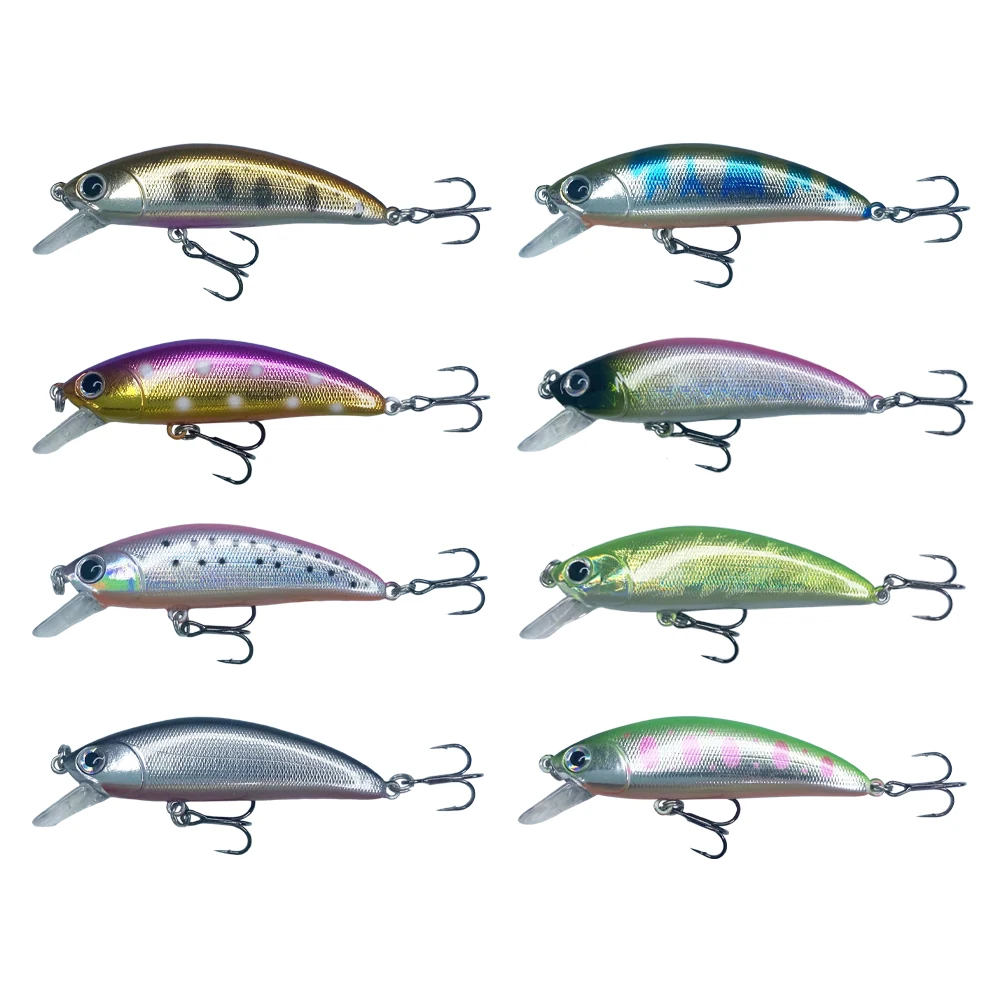 

Newbility high quality hard fishing lures sinking minnow for freshwater, 8 colors