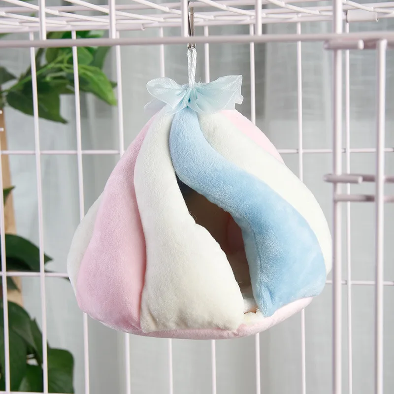 

Soft Fleece Hamster Nest Hammock Small Animal Bed Winter Warm Hanging House Pet Supplies
