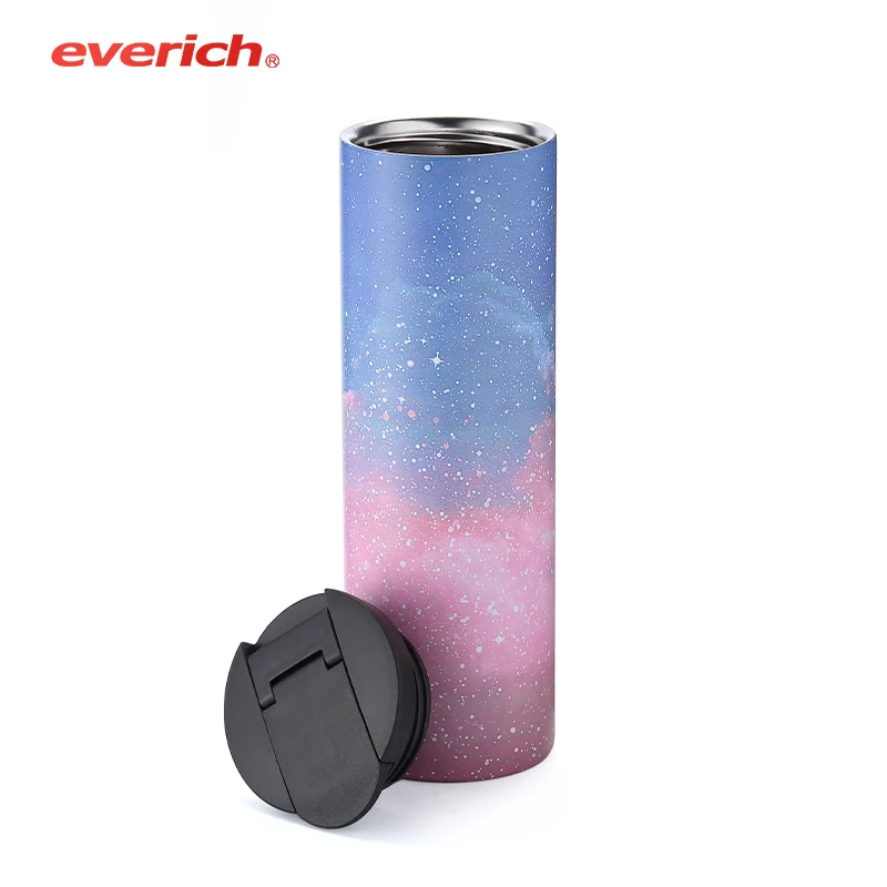 

New product double wall 16oz stainless steel water bottle outdoor driving vacuum flasks with customized pattern and logo, Customized color