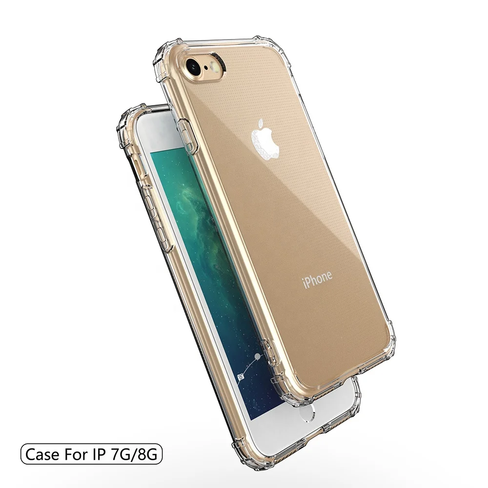 

Transparent Cell Phone Cover for iPhone 8 Soft TPU Clear Phone Case for iPhone 8 Plus