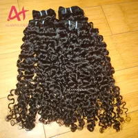 

Hot Selling Great Quality Full Cuticle Aligned Raw Hair, 12A Raw Cambodian Deep Wave Curly Human Hair Bundles 10"-32" Can Be Dye