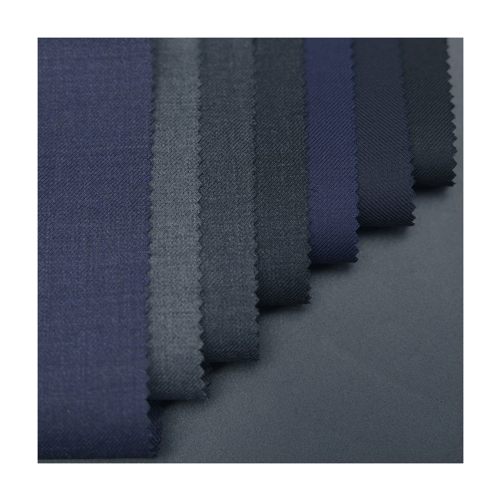 Gorgeous STOCK 70% Wool 30% Polyester Blend Merino Wool Fabric Worsted Wool Fabric for Men Suits