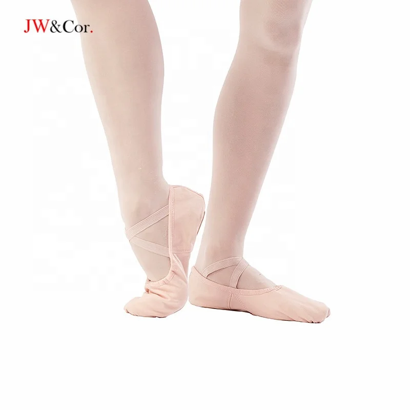 
JW OEM & ODM girls kids soft dance custom ballet shoes 