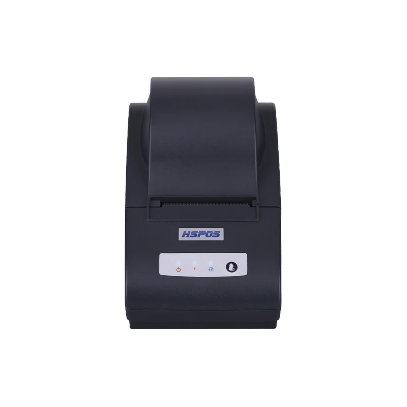 

HSPOS 58mm label printer machine qr code barcode sticker printer usb RS232 ports for store HS-58US