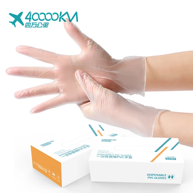

Cheap Protector Food Service Cleaning Household Finger Powder Free PVC Disposable Vinyl Gloves, Transparent