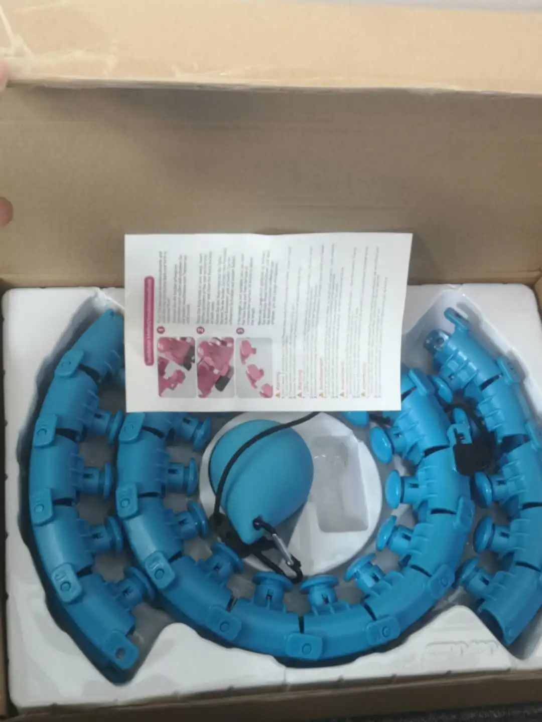 
Home gym equipment smart hula hoop lose weight detachable sports fitness hula hoop ring with exercise ball auto-spinning 