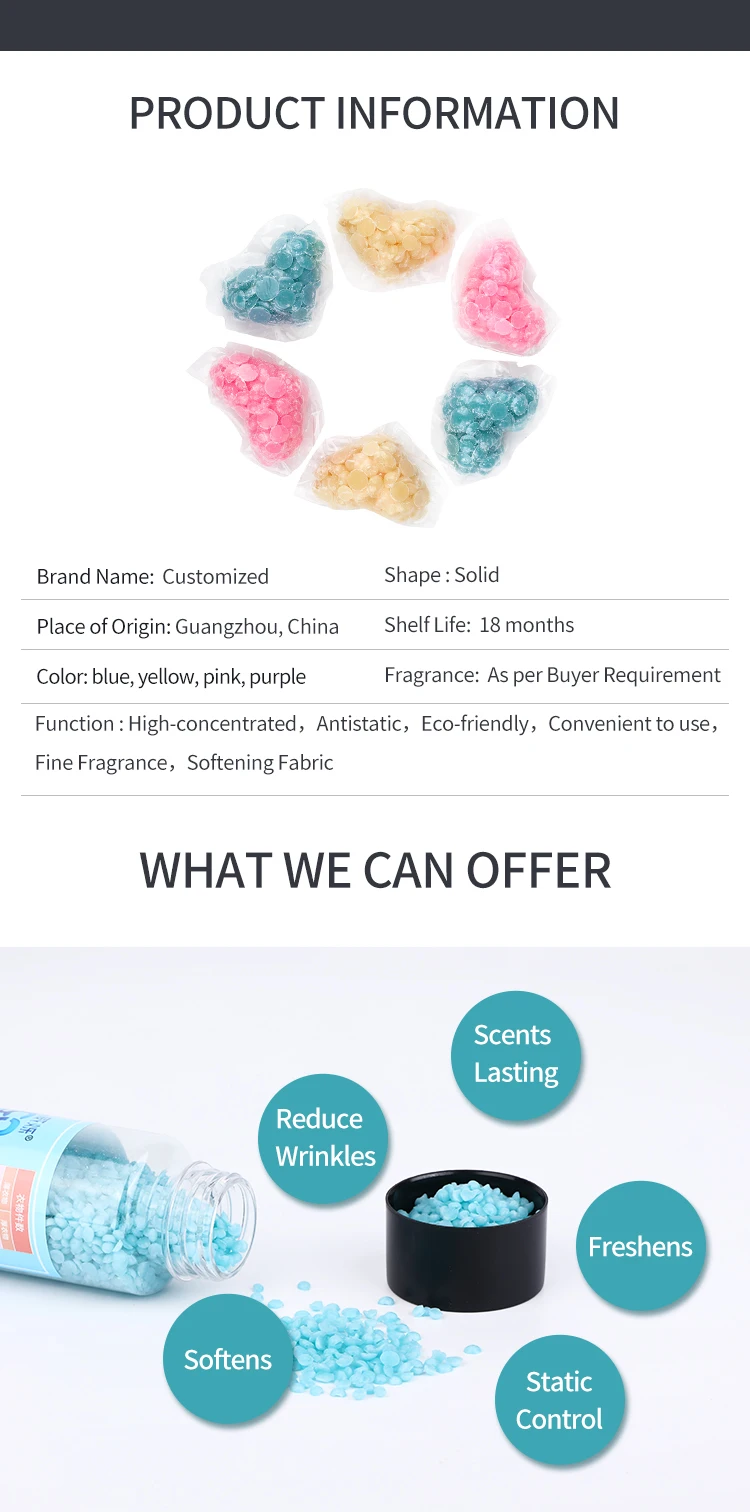 5g Fragrance Natural Laundry Detergent Pellets In Wash Scented Booster