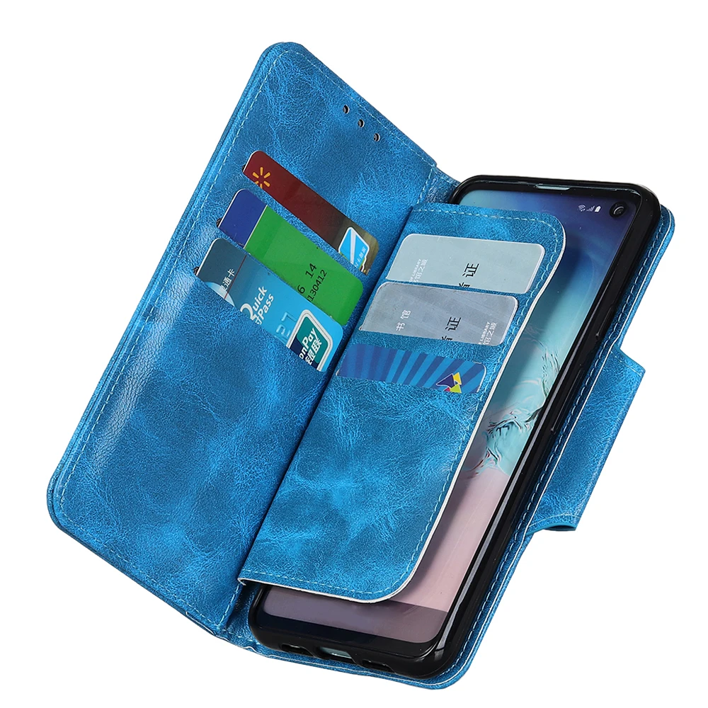 

Crazy Horse pattern PU Leather Flip Wallet Case For Samsung Galaxy S30 ULTRA /S21 ULTRA With Stand 6 Cards Slots, As pictures