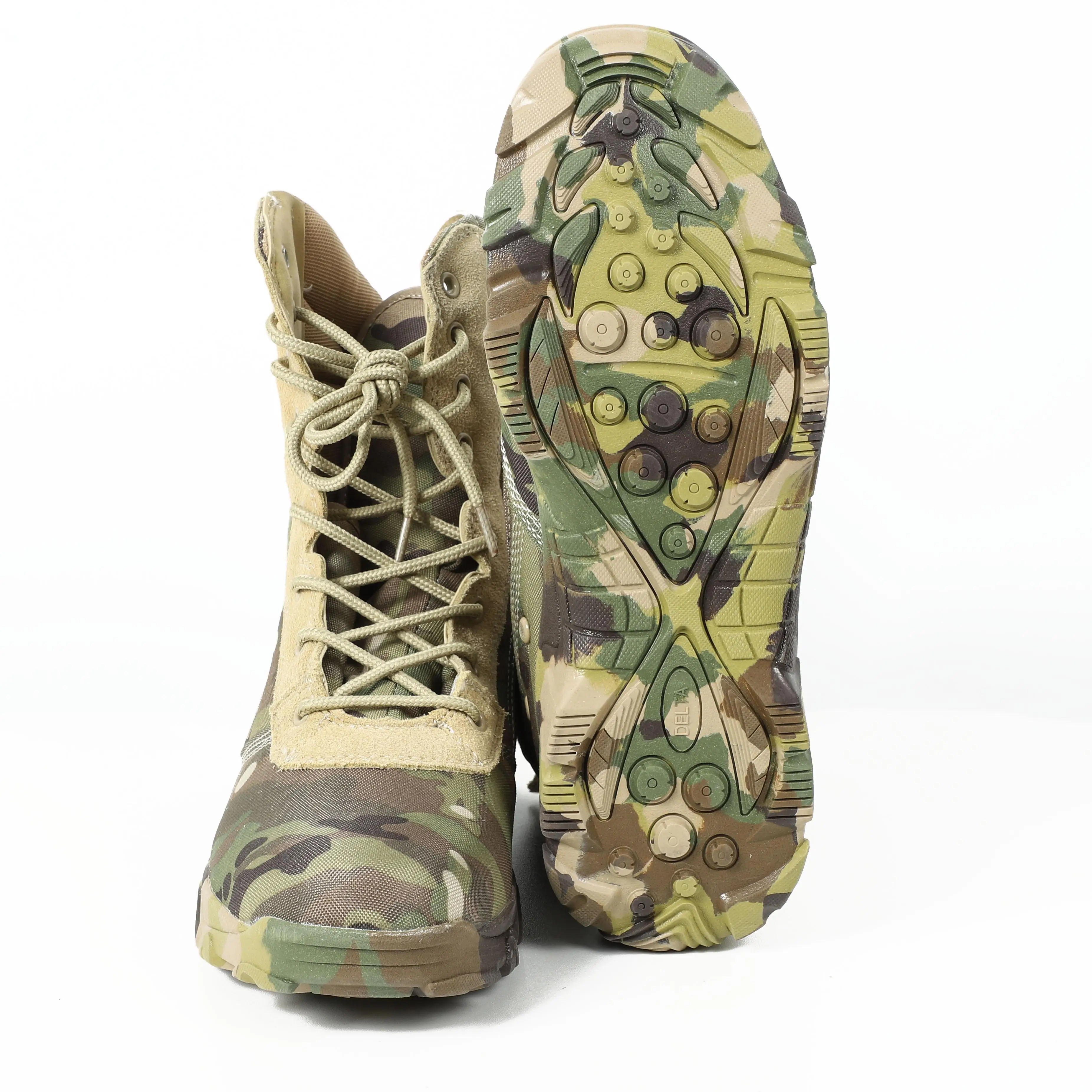 

Wholesale camouflage rubber outsole outdoor training police combat tactical army military boots