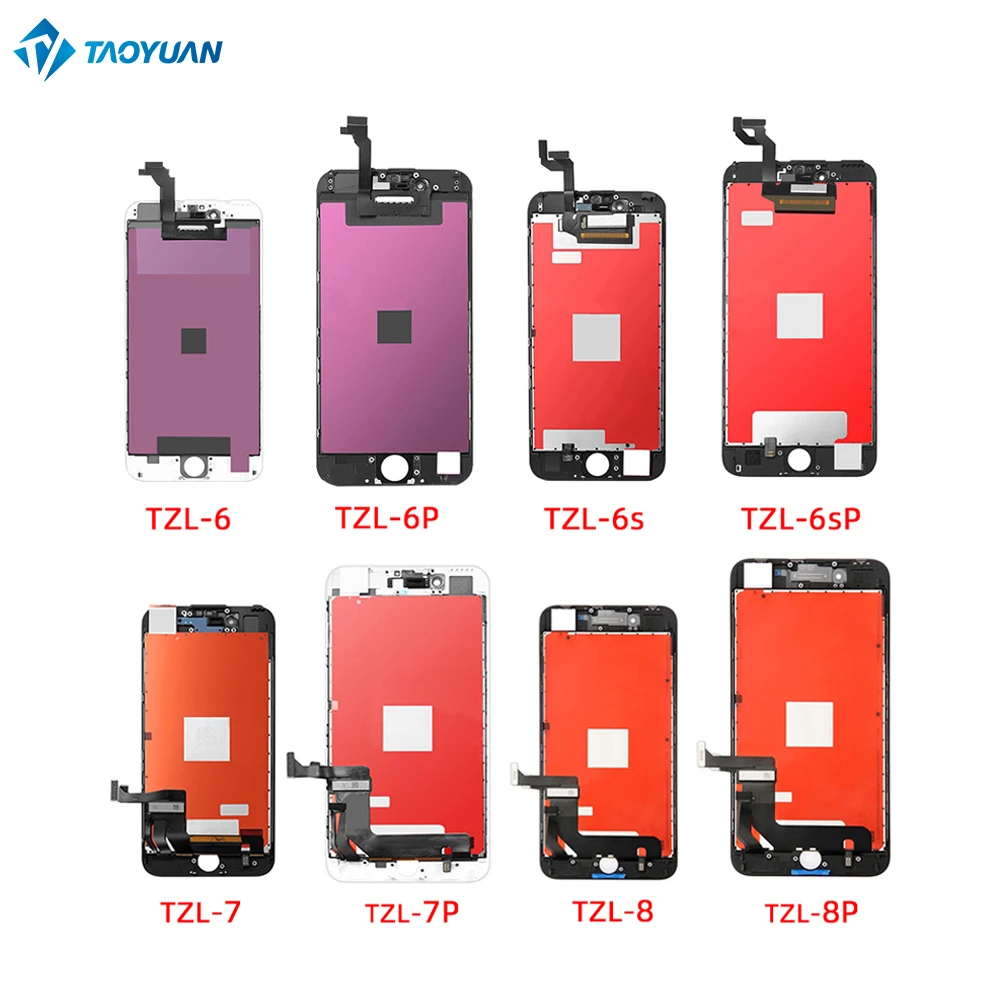 

TZL LCD Mobilephone accessories lcd touch screen digitizer mobile phone lcds display for iphone 6 6s 6plus 6s plus 7 8 8plus