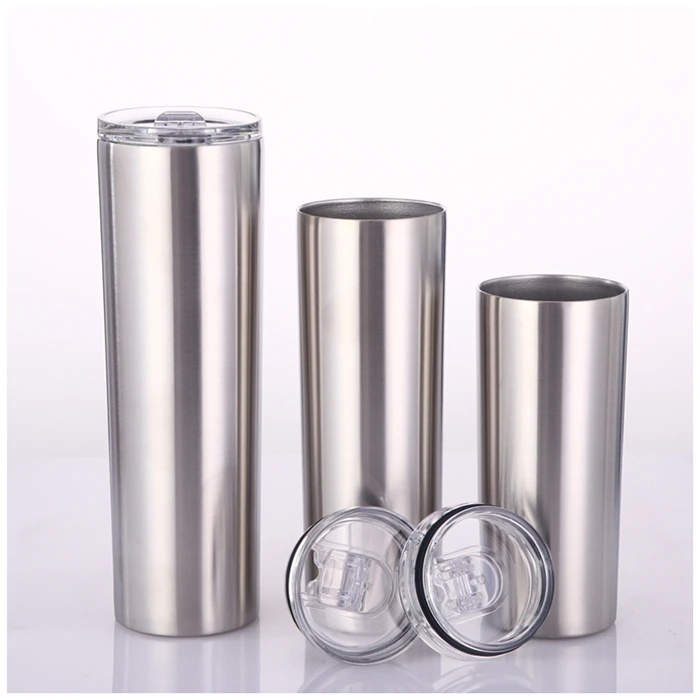 

The Best Quality Customizable 15oz 20oz 30oz 304 Stainless Steel Matte Skinny Straight Sublimation Tumbler