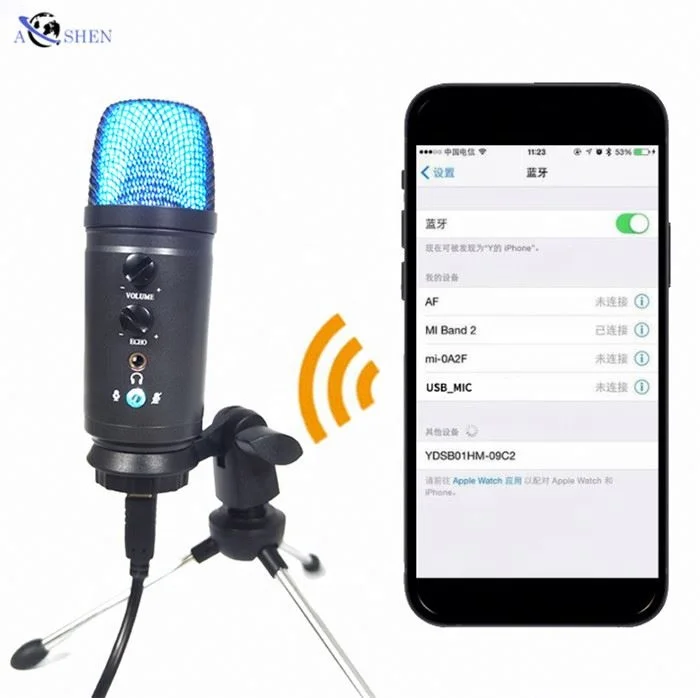 

wholesale Latest USB Streaming Podcast Mic Professional RGB condenser microphone for livestream broadcast