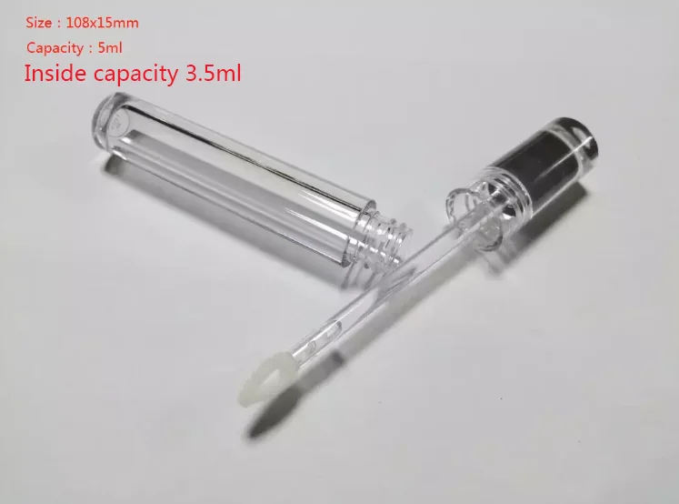 
5ml lip gloss containers clear lipgloss tube 