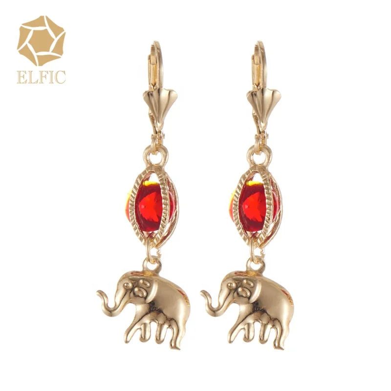 

Elfic Earrings Cubic Zircon Dubai Gold Plated Hoop Earrings