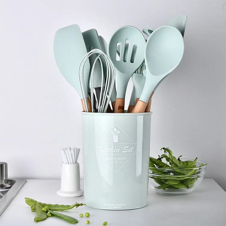 

Cooking Tools Silicone Kitchen Utensils Set 11 pcs Light and Convenient Kitchen Utensils, Customized