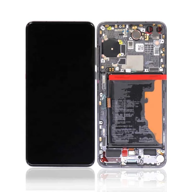 

Original  Strictly Tested P40 Display Screen Mobile Phone LCD with Touch+Frame Assembly For Huawei P40, Black