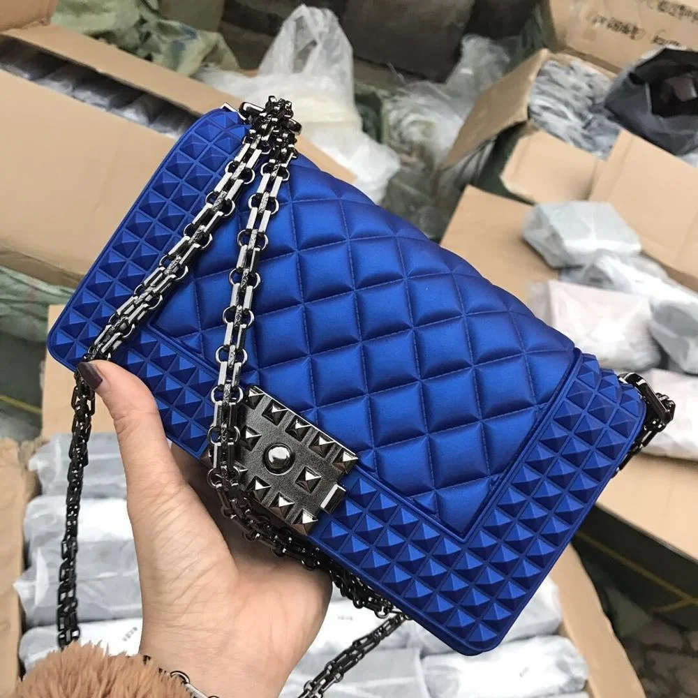 

Italy Designer handbags famous brands ladies candy new rainbow jelly purse silicone crossbody bags women handbags in stock 2020