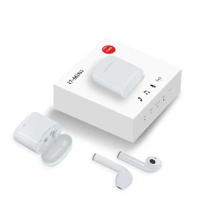 

Best promotion products Universal TWS in ear I7 mini bt 5.0 Wireless earphones headphone earbuds With Charging case, White