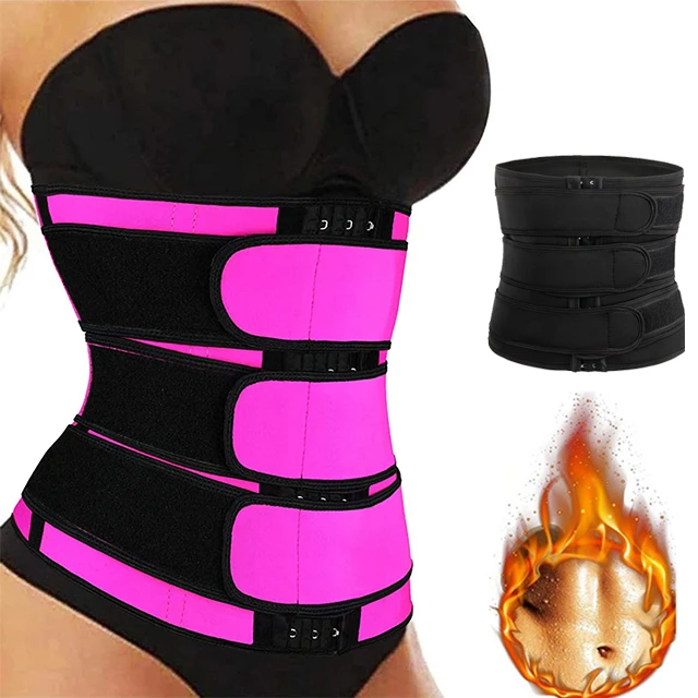 

Wholesale Plus Size Women Workout New Body Shapewear Black 3 Strap Wrapping Short Waist Trainer For Ladies, Black,pink
