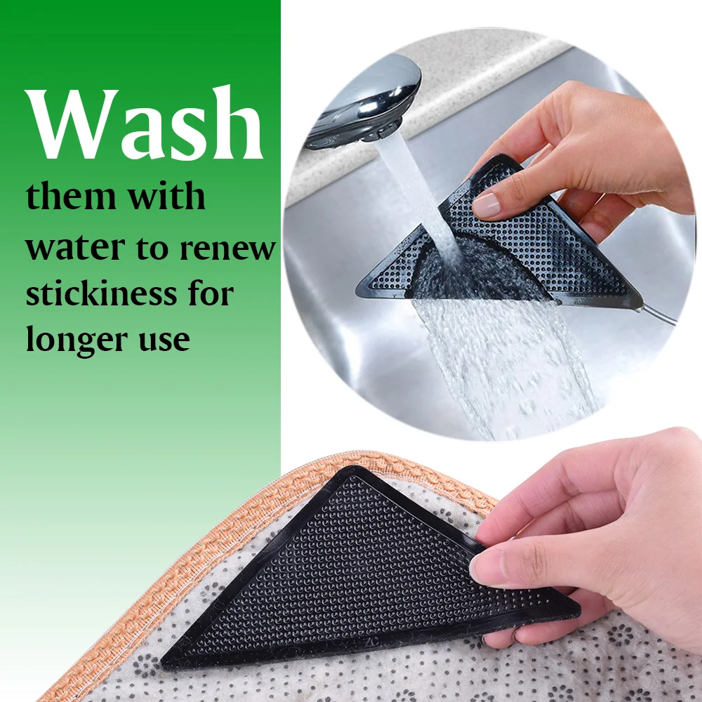
home accessories 4pcs anti curling rug strips pad carpet gripper for carpet edge 