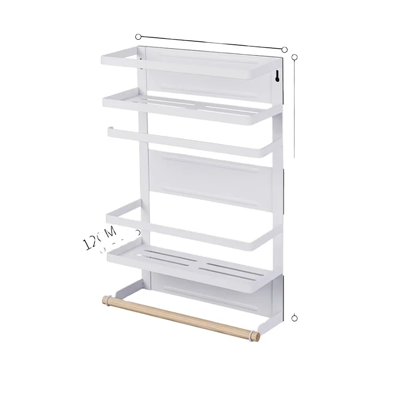 

Popular Storage Fridge Side Shelf Magnetic Organizer Kitchen Hanging Refrigerator Storage Rack