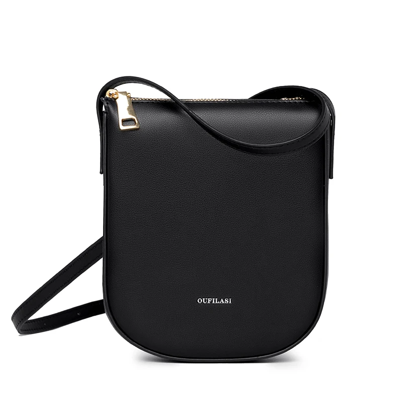 

2023 Exquisite Solid soft leather waterproof versatile mobile phone bag for shopping