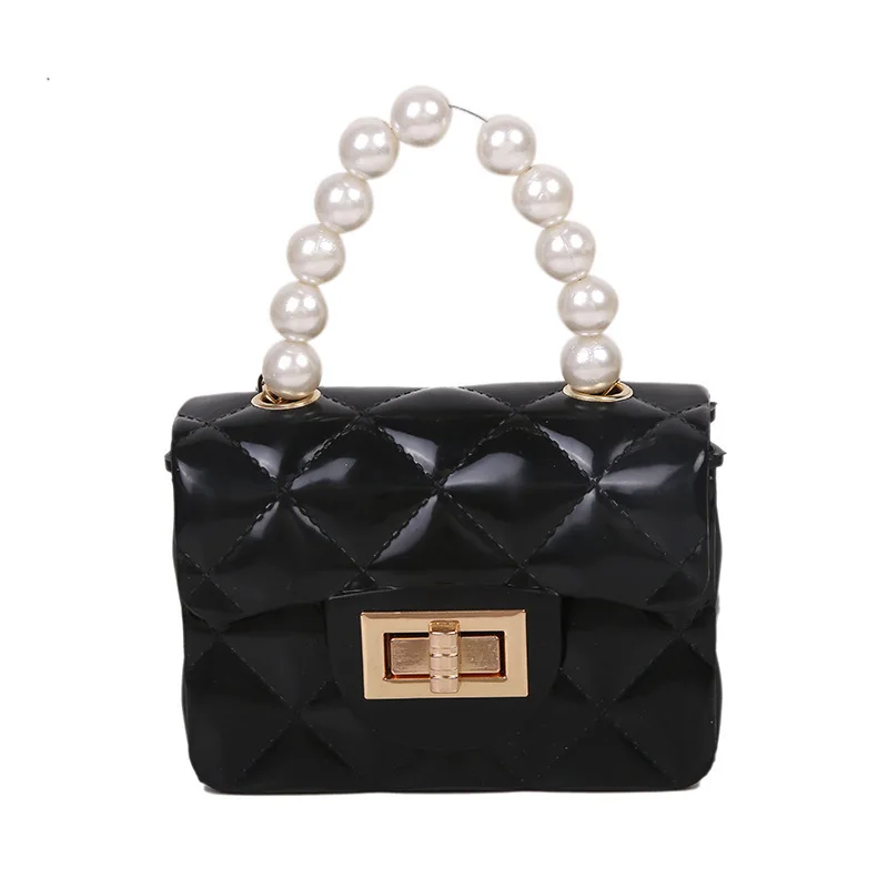 

Lady Handbag Women's Hot Selling Mini Chain Shoulder Bag Colorful Pvc Bag Trendy Handbag Fashion Purses Handbag PU Clutch CN;ZHE