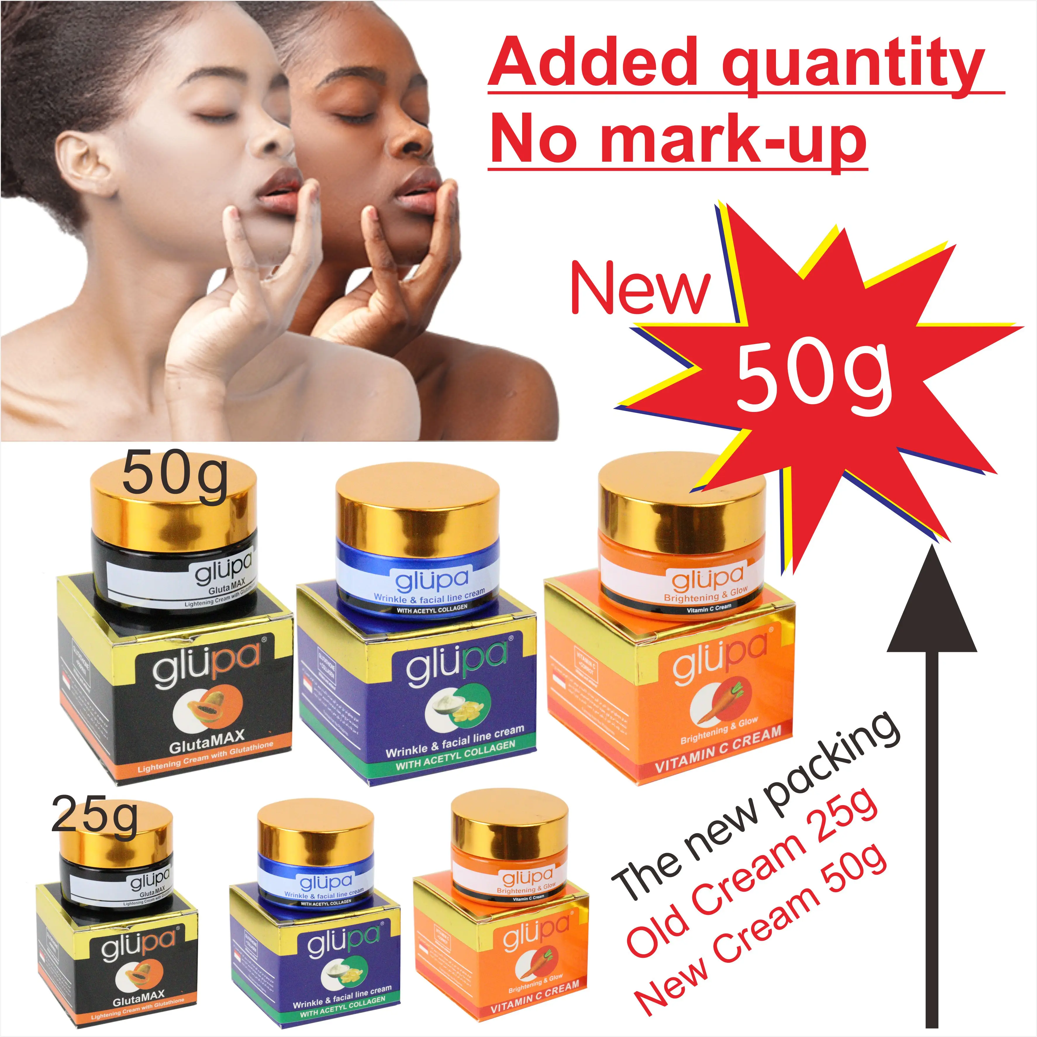 

Private Label Add Capacity Organic Collagen Vitamin C Anti Wrinkle Black Skin Whitening Remove Face Cream 50g