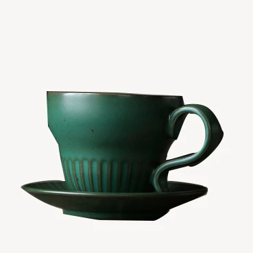 

Nordic style ceramic water cup coffee cup set creative retro mug, As the picture show