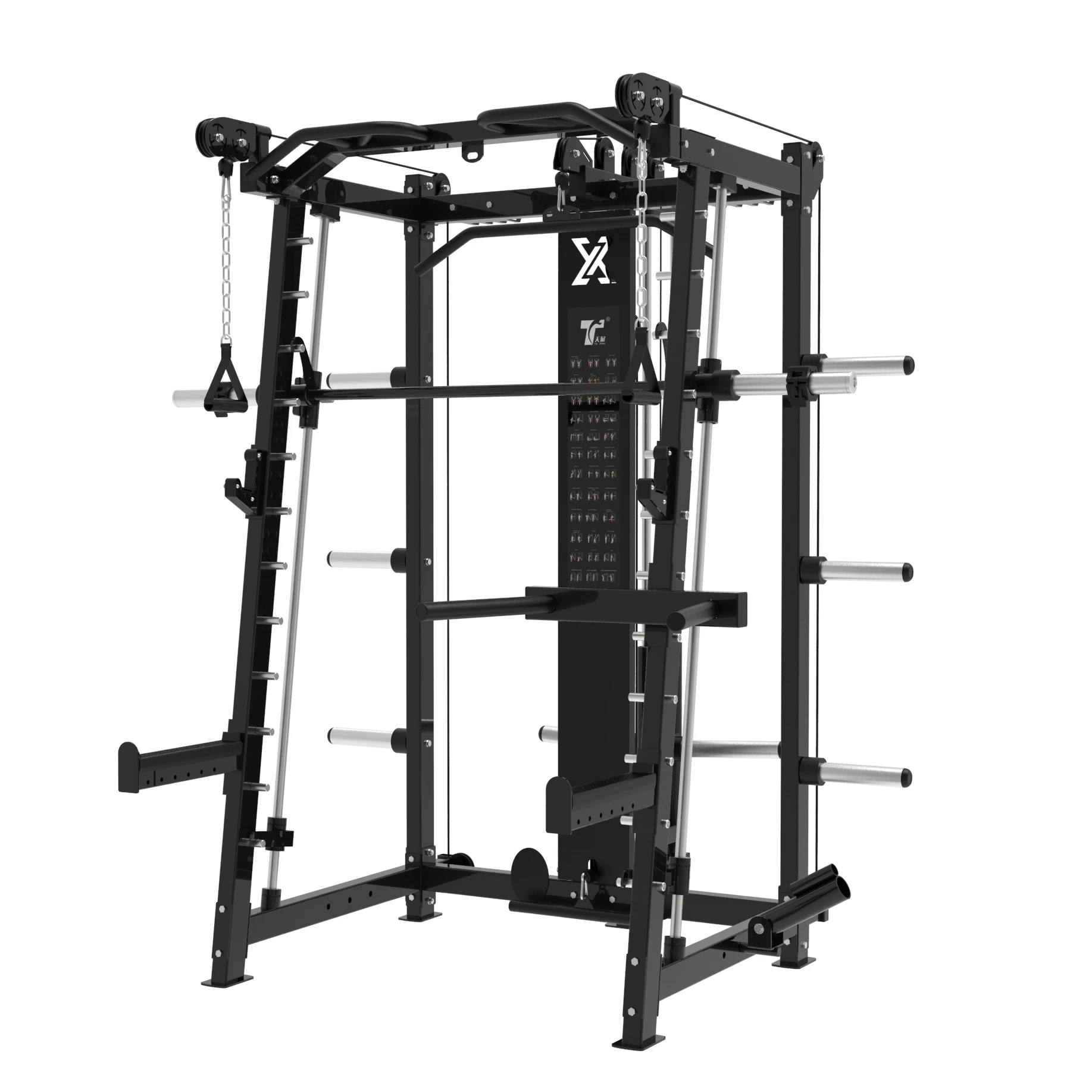

Multi Functional Training Smith Machine Home Gym Power Rack, Optional