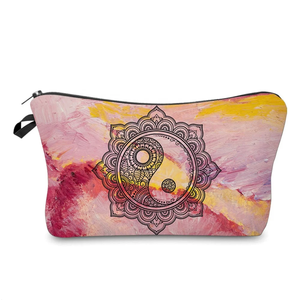 

Taiji Toiletry Bag for Women Travel Makeup Pouch Adorable Roomy Travel Water Resistant Cosmetic Purse Accessories Organizer