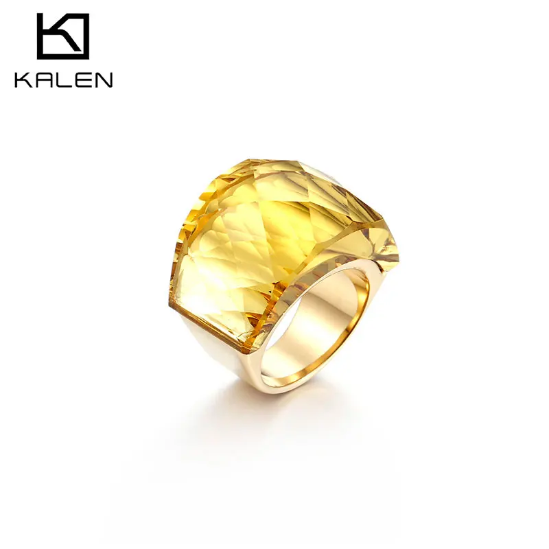 

Quality Glass Vacuum Plating Gold 18K Fashion Gold Rings And Wedding Bands