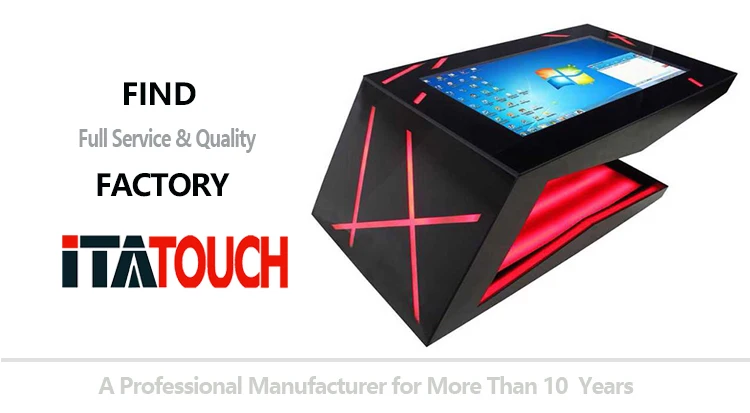 Restaurant Interactive Multi Touch Screen Smart Table Video Technical Support Cheap Factory Price 55 Inch Finger Touch TFT 0.529