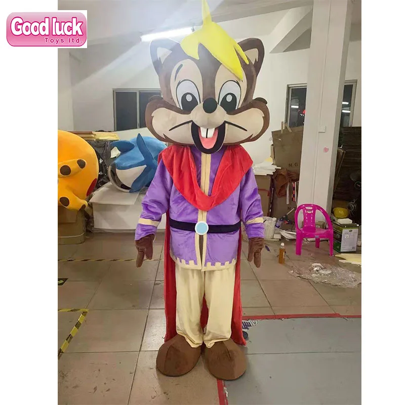 

Big cute plush animal fursuit Walking cartoon model for promotion Chipmunks mascot costume, As same as picture or as your request