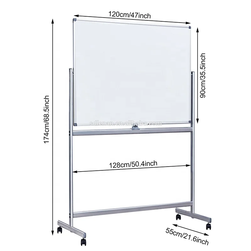 Office Supplies Free Standing Reversible Magnetic White Board Easel