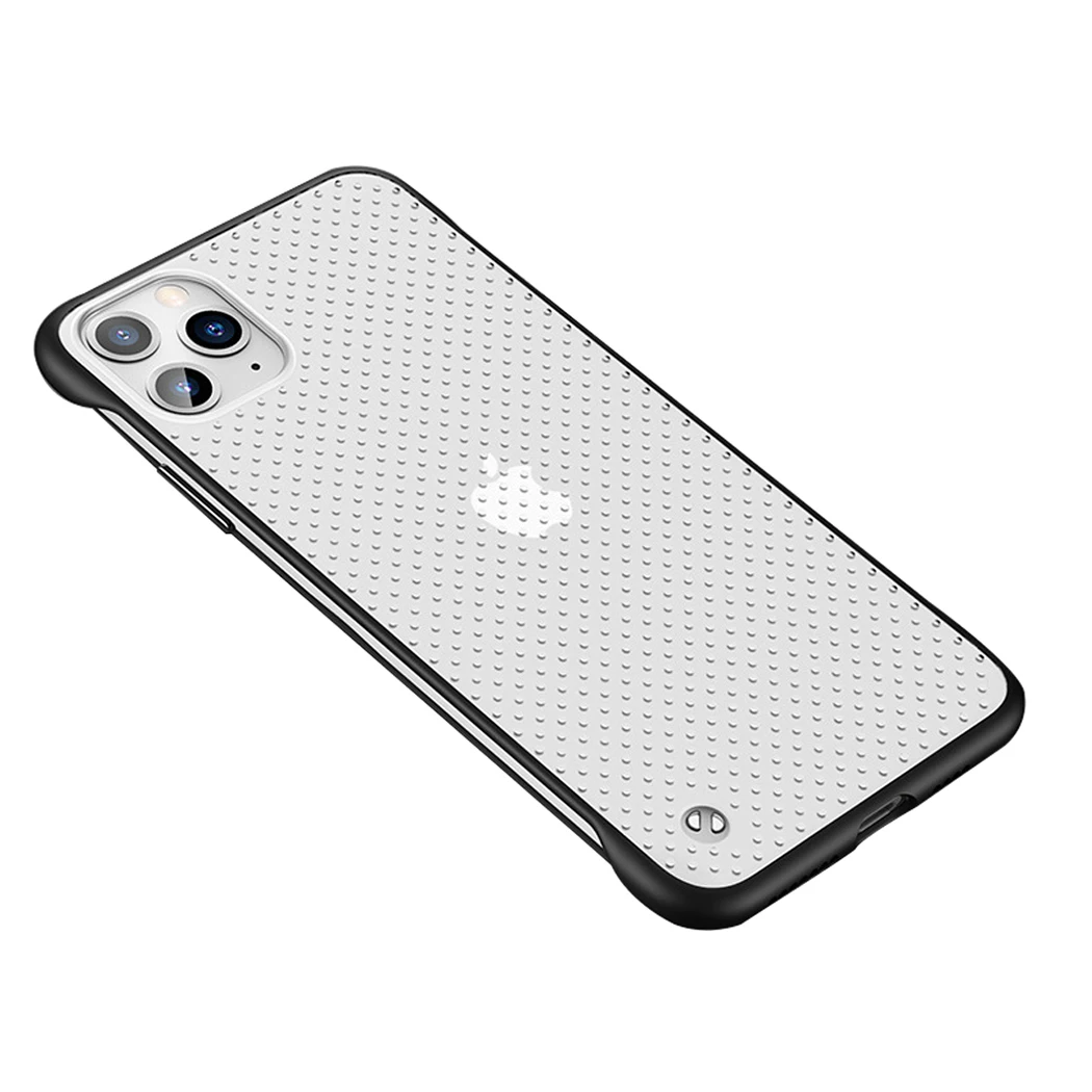 

50PCS Free Shipping Shockproof Airbag Anti falling Soft TPU Back Cover Case Transparent Mobile Phone Cases For iPhone 11 Pro Max, Black/blue