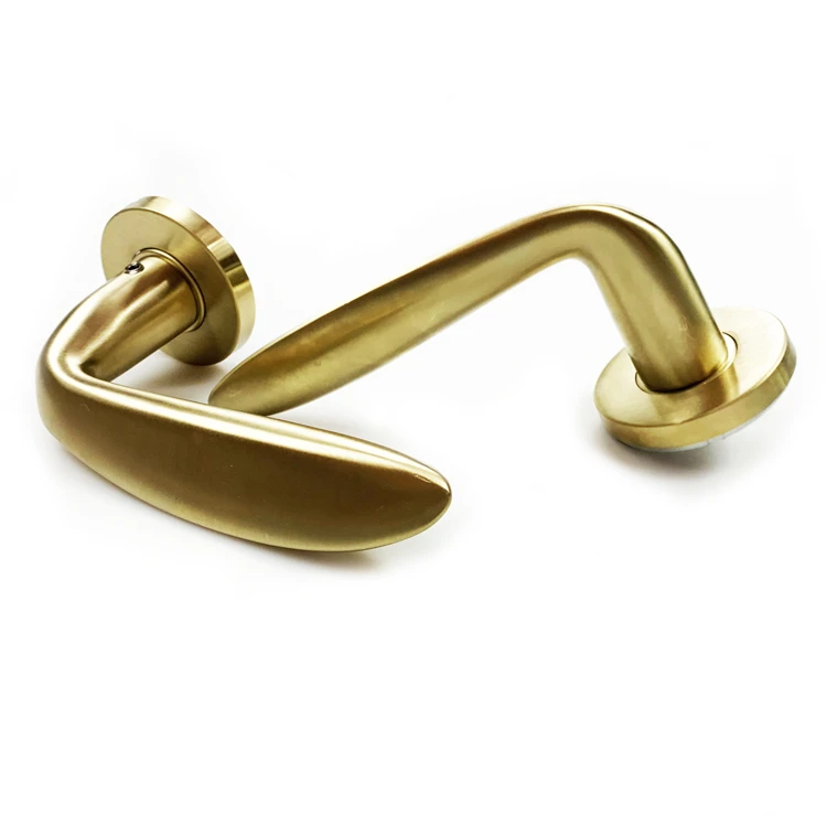 Brushed Gold Lever Door Handles - Image to u