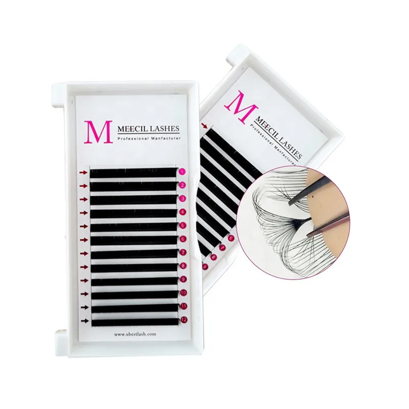 

Meecillash Cashmere Individual Lash Extension Private Label Volume Mink Eyelash Extension Lashextension Lash Supplies, Black