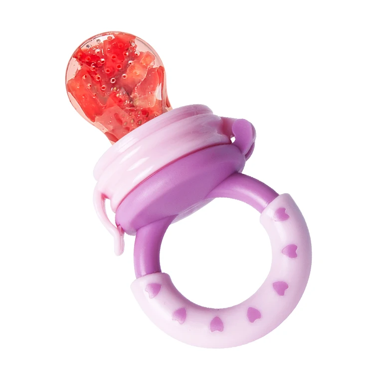 

2021New Hand-Bell Design Fresh Vegetable Fruit Feeder Pacifier Baby Food Feeder