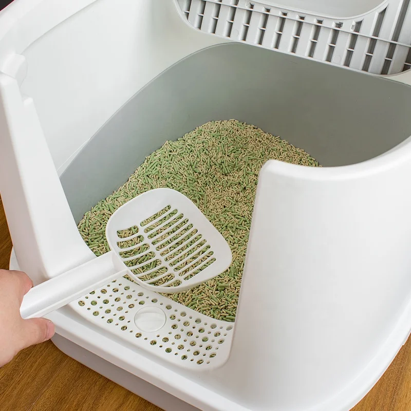 
fashion large space full closed cat toilet cat litter box 