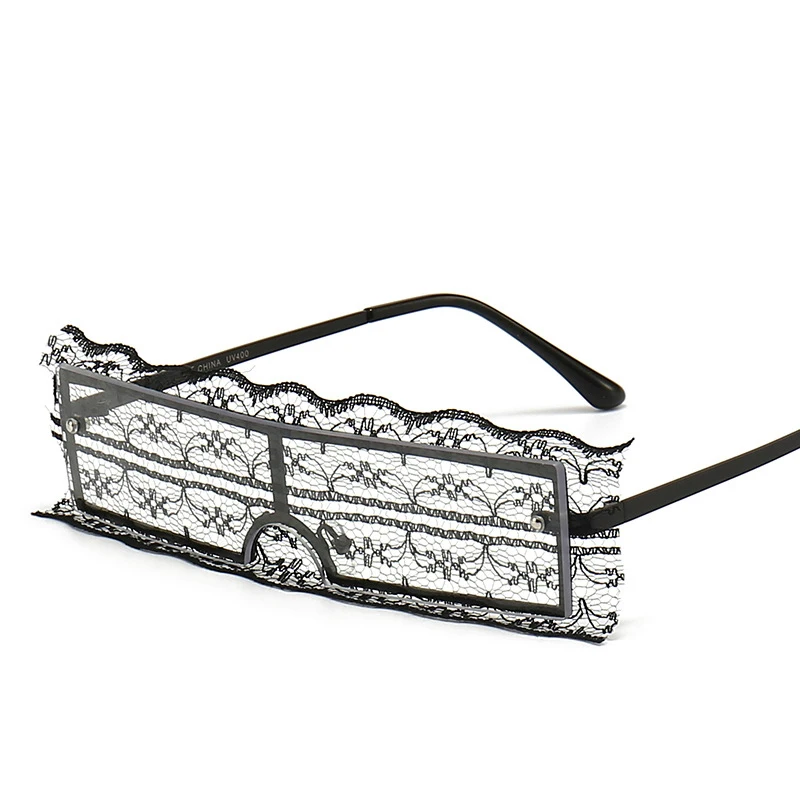 

2022 New Personalized Bud Silk Fashion Glasses Lace Decoration Women's Ball Party Glasses Street Glasses